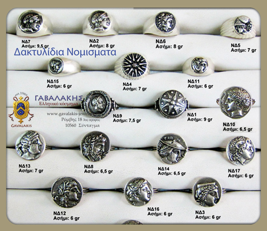 Νομίσματα Δακτυλίδια 