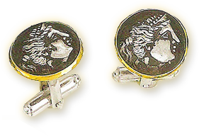 Ασημενια μανικετοκουμπα